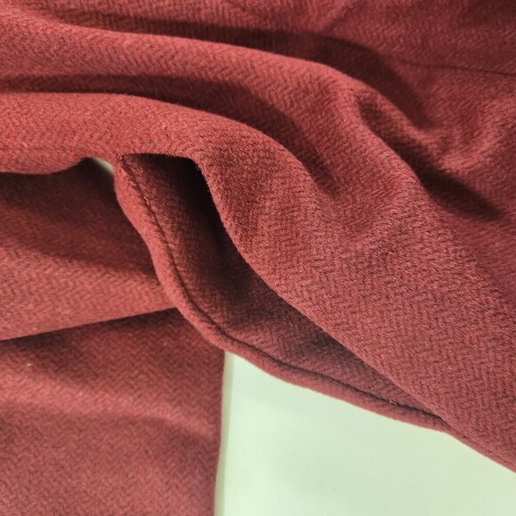 Vintage Wine Red Handmade Pea Coat Womens Small - Picture 9 of 15